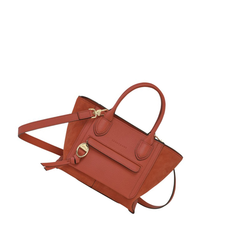 Bolsas De Mano Longchamp Mailbox S Mujer Naranjas | ES-WXIE840