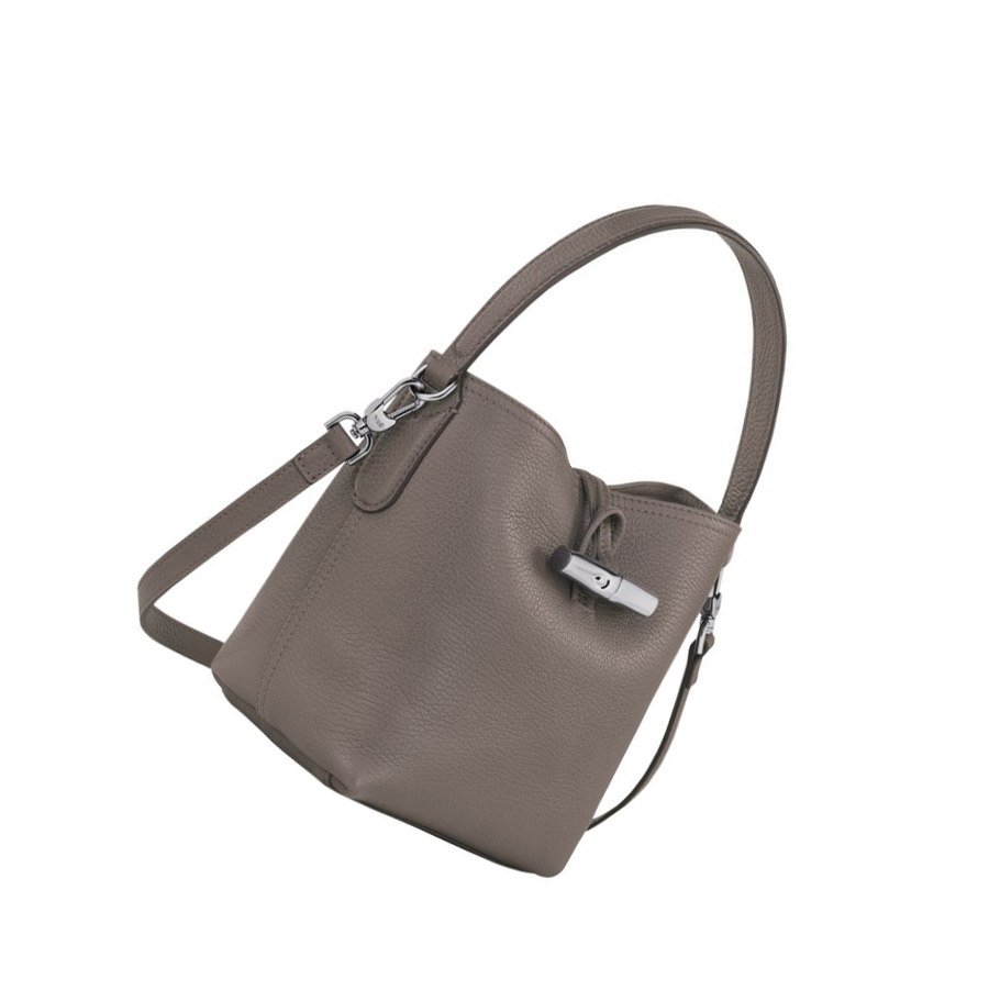 Bolsas De Mano Longchamp Roseau Essential S Mujer Gris | ES-BPYF816