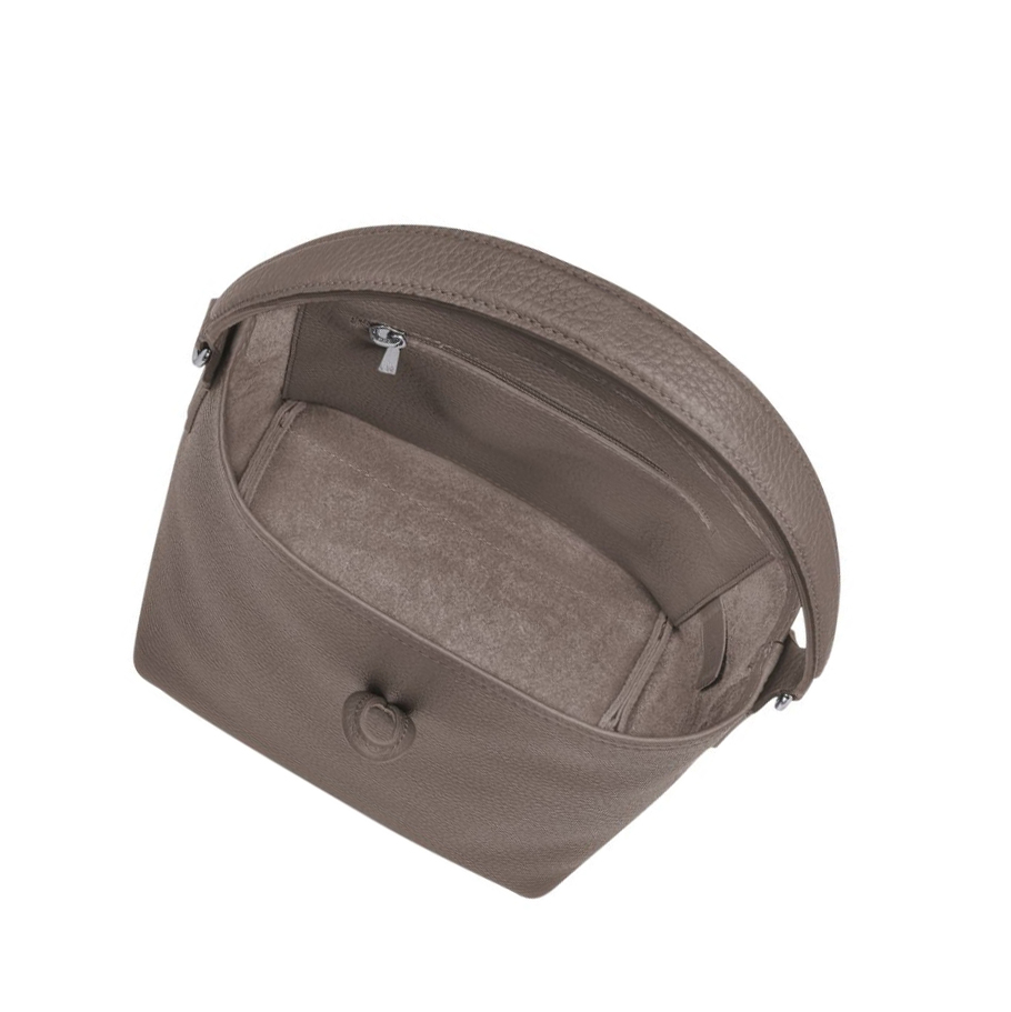 Bolsas De Mano Longchamp Roseau Essential S Mujer Gris | ES-BPYF816