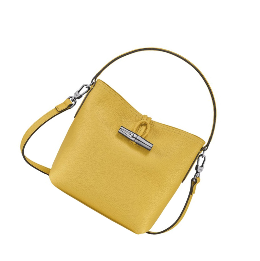 Bolsas De Mano Longchamp Roseau Essential S Mujer Amarillo | ES-IQTR478