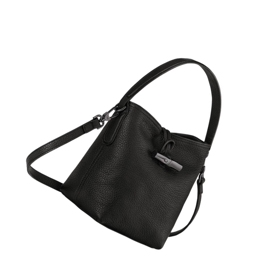 Bolsas De Mano Longchamp Roseau Essential S Mujer Negras | ES-UESV089