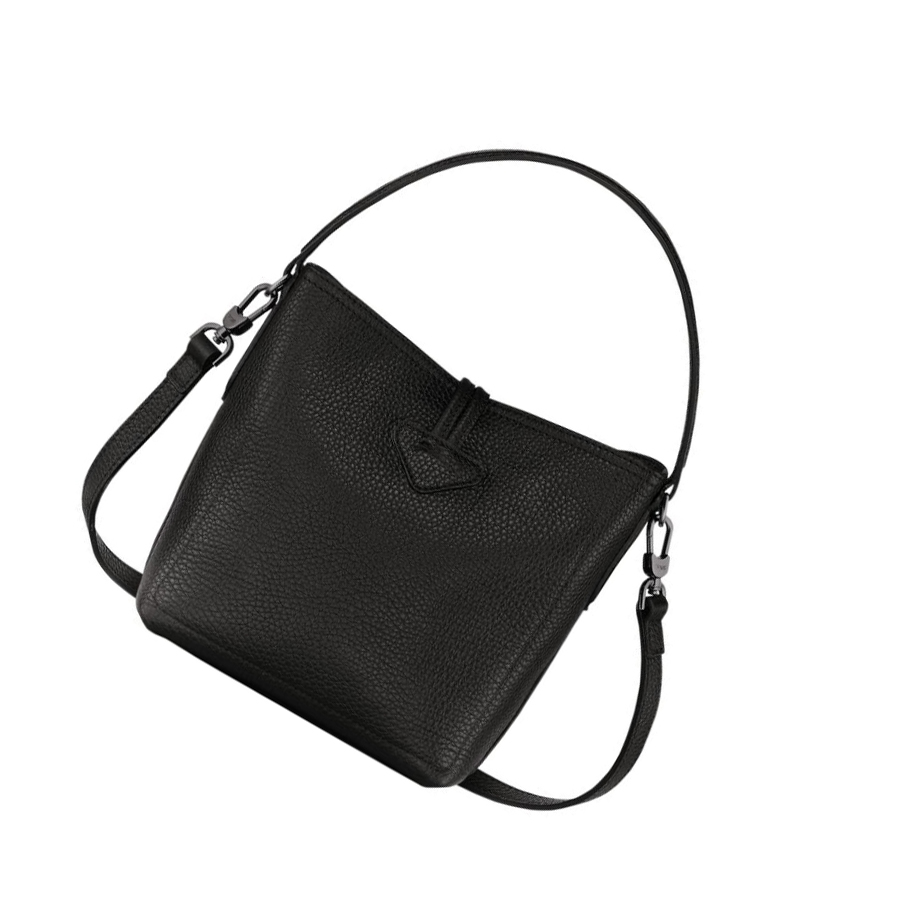 Bolsas De Mano Longchamp Roseau Essential S Mujer Negras | ES-UESV089