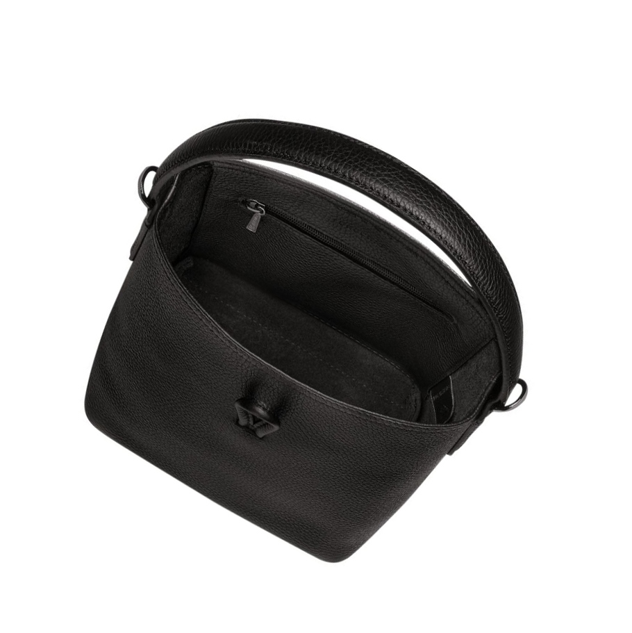 Bolsas De Mano Longchamp Roseau Essential S Mujer Negras | ES-UESV089