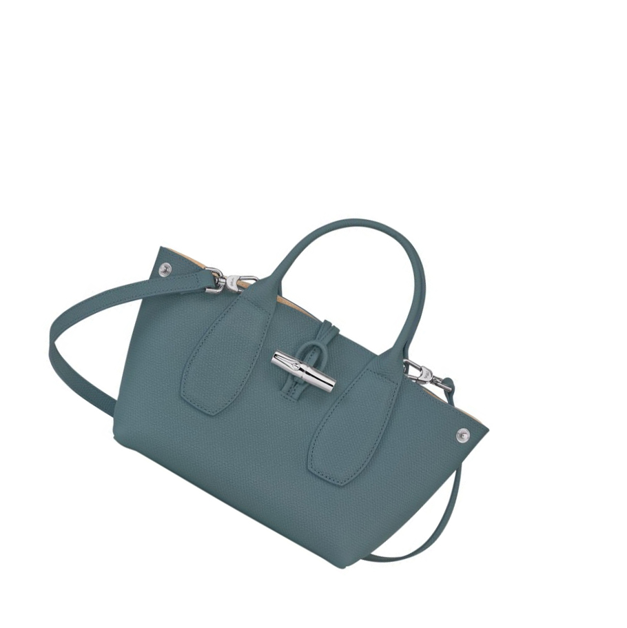Bolsas De Mano Longchamp Roseau S Mujer Azules | ES-ANJD634