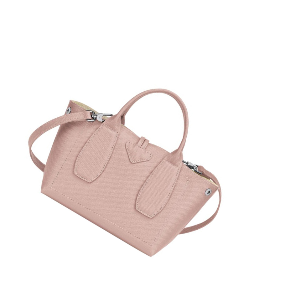 Bolsas De Mano Longchamp Roseau S Mujer Rosas Claro | ES-MRSA185