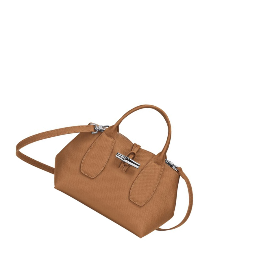 Bolsas De Mano Longchamp Roseau S Mujer Beige | ES-XTHR603