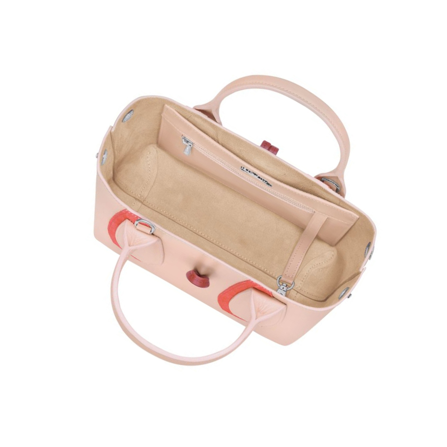 Bolsas De Mano Longchamp Roseau Shadow S Mujer Rosas Claro | ES-KAZS612
