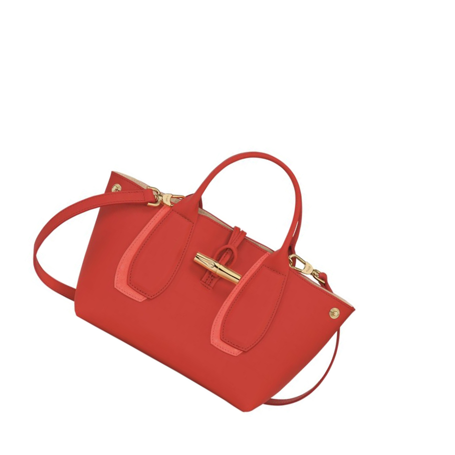Bolsas De Mano Longchamp Roseau Shadow S Mujer Rosas | ES-KFYO236