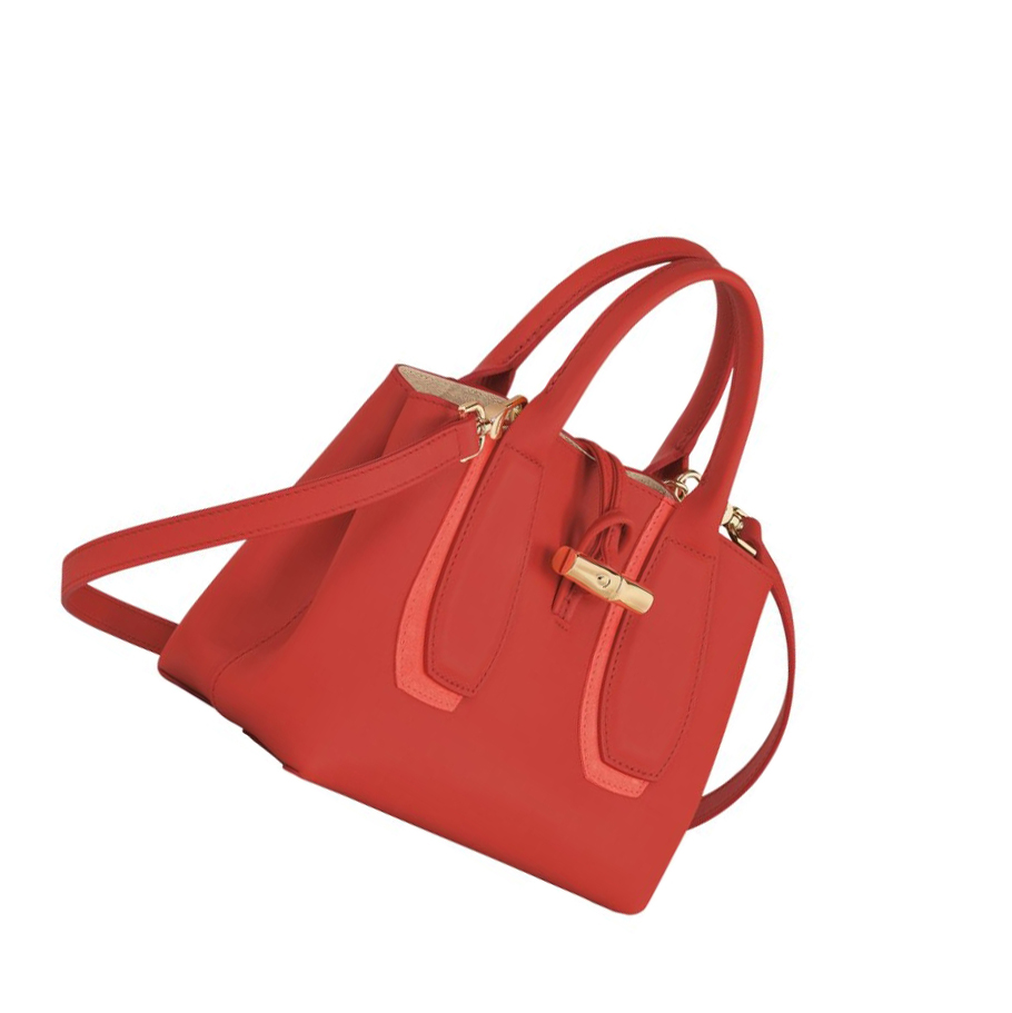 Bolsas De Mano Longchamp Roseau Shadow S Mujer Rosas | ES-KFYO236