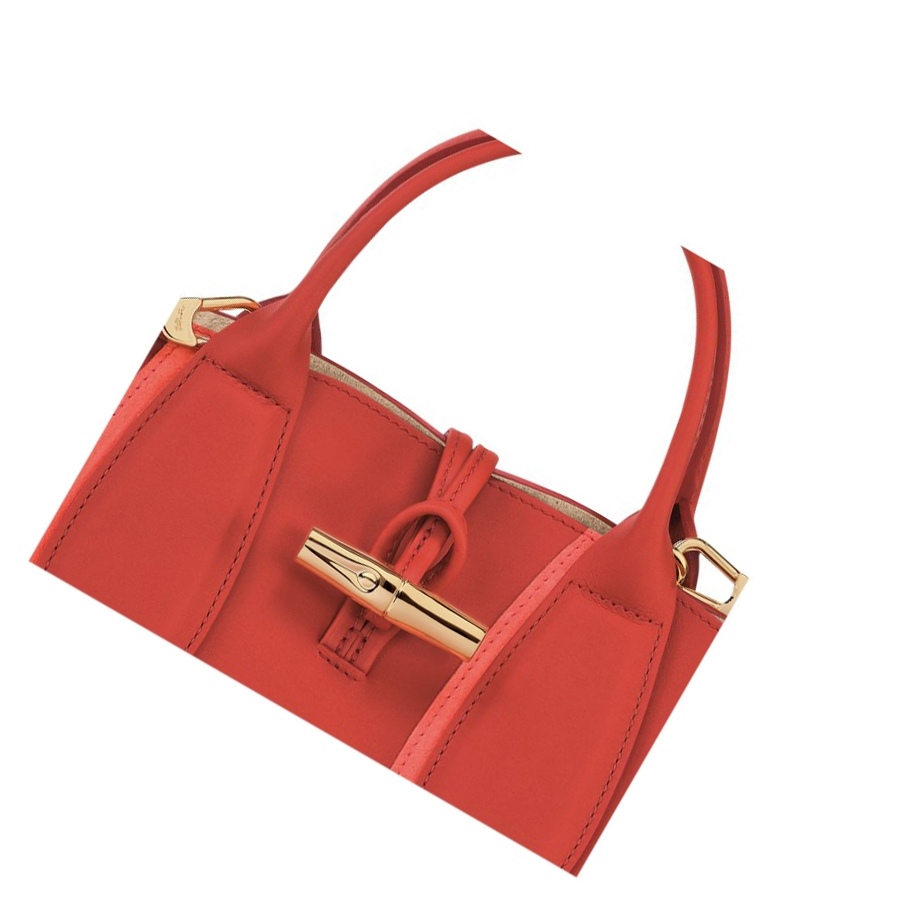 Bolsas De Mano Longchamp Roseau Shadow S Mujer Rosas | ES-KFYO236