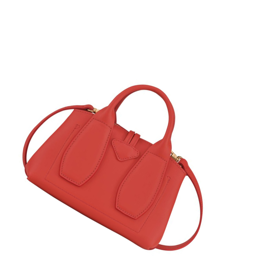 Bolsas De Mano Longchamp Roseau Shadow XS Mujer Rosas | ES-NDGE192