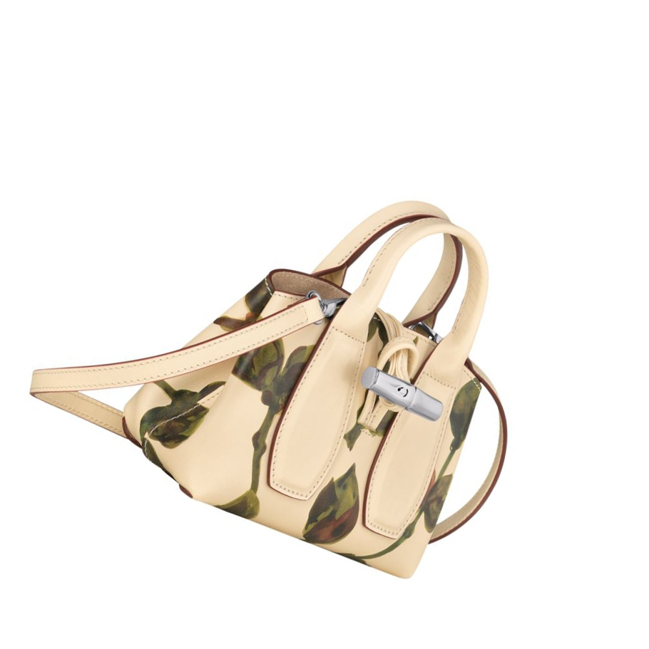 Bolsas De Mano Longchamp Roseau Végétal XS Mujer Kaki | ES-ZAIK947
