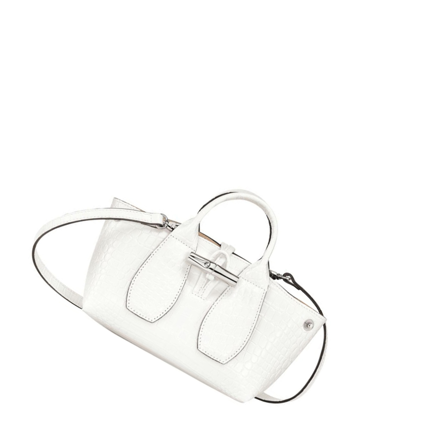 Bolsas De Mano Longchamp Roseau XS Mujer Blancas | ES-ACRF387