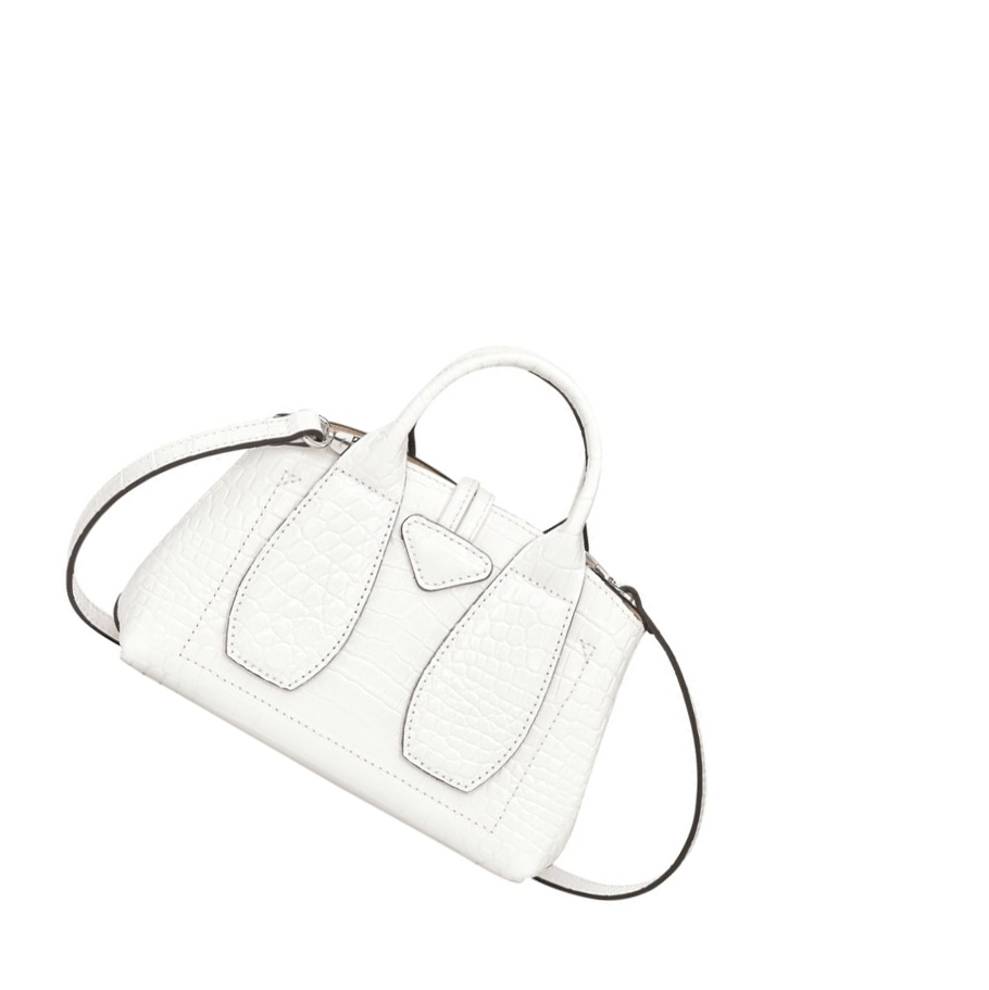 Bolsas De Mano Longchamp Roseau XS Mujer Blancas | ES-ACRF387