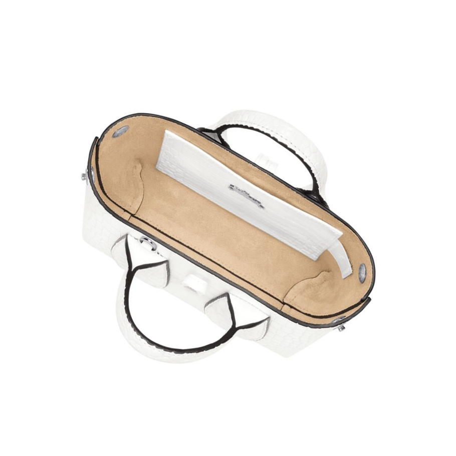 Bolsas De Mano Longchamp Roseau XS Mujer Blancas | ES-ACRF387
