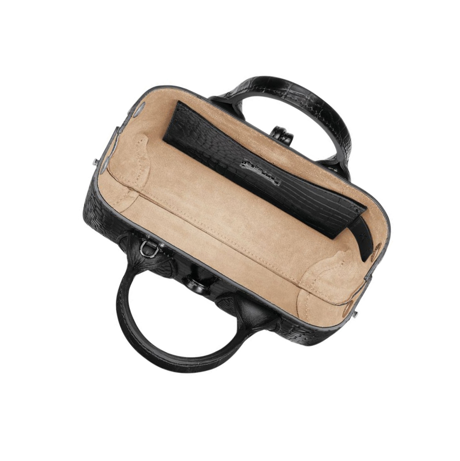 Bolsas De Mano Longchamp Roseau XS Mujer Negras | ES-QIUO139