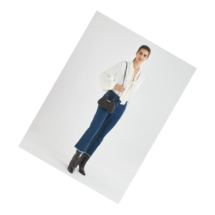 Bolsas De Mano Longchamp Roseau XS Mujer Azules | ES-TPXI903