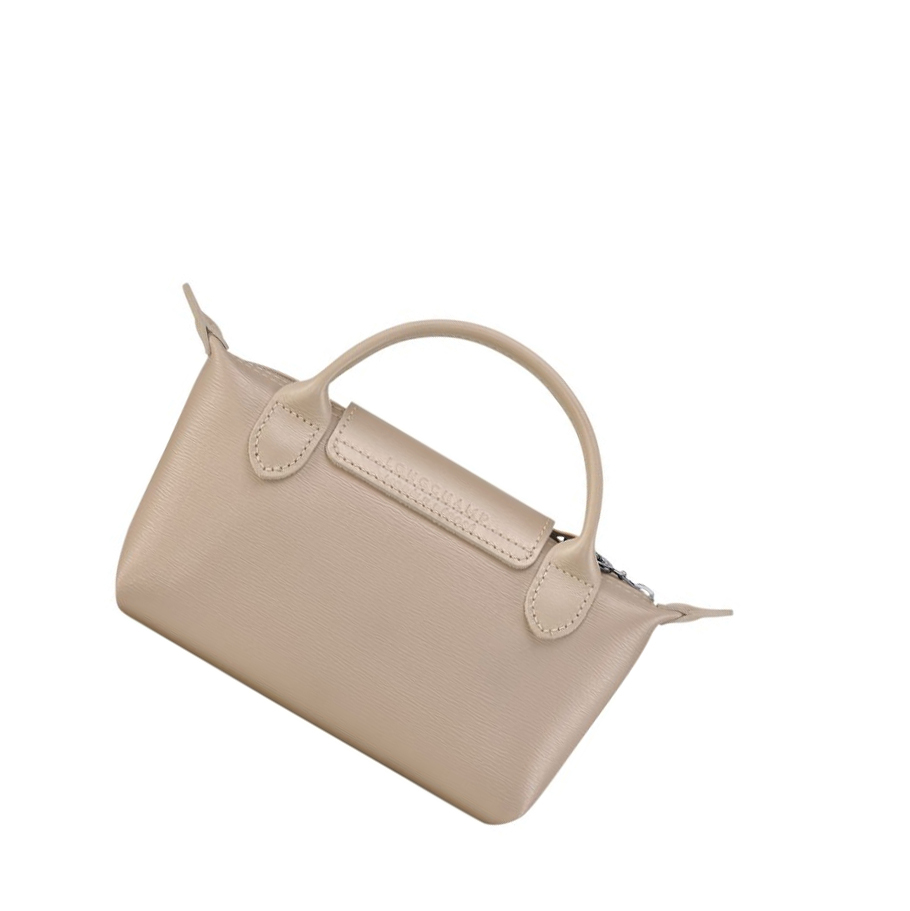 Bolso Pequeño Longchamp Le Pliage City Mujer Beige | ES-HOAW631