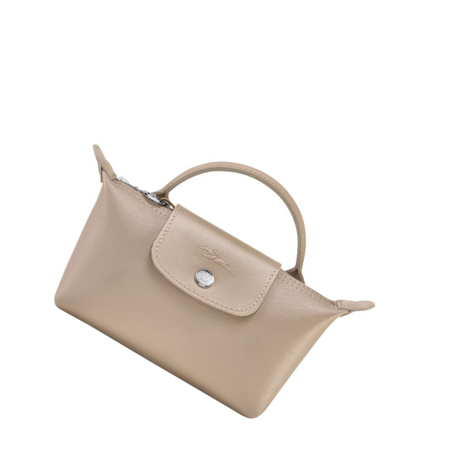 Bolso Pequeño Longchamp Le Pliage City Mujer Beige | ES-HOAW631