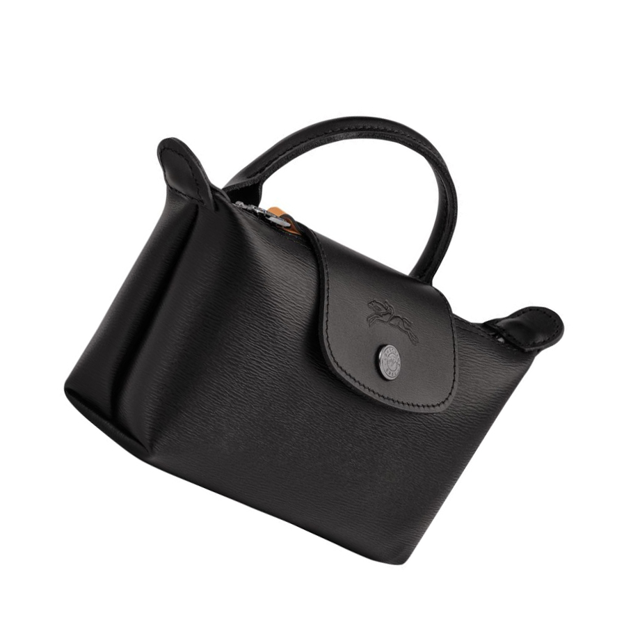 Bolso Pequeño Longchamp Le Pliage City Mujer Negras | ES-SIAY782