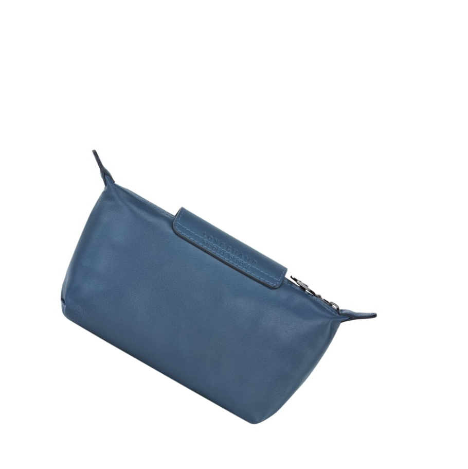 Bolso Pequeño Longchamp Le Pliage Cuir Mujer Azules | ES-QVHR107
