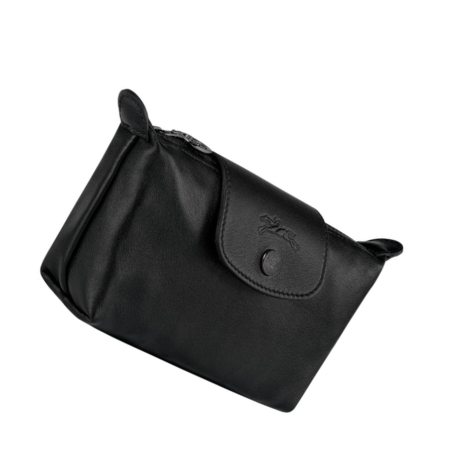 Bolso Pequeño Longchamp Le Pliage Cuir Mujer Negras | ES-TDZQ251