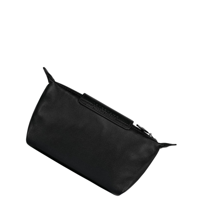 Bolso Pequeño Longchamp Le Pliage Cuir Mujer Negras | ES-TDZQ251