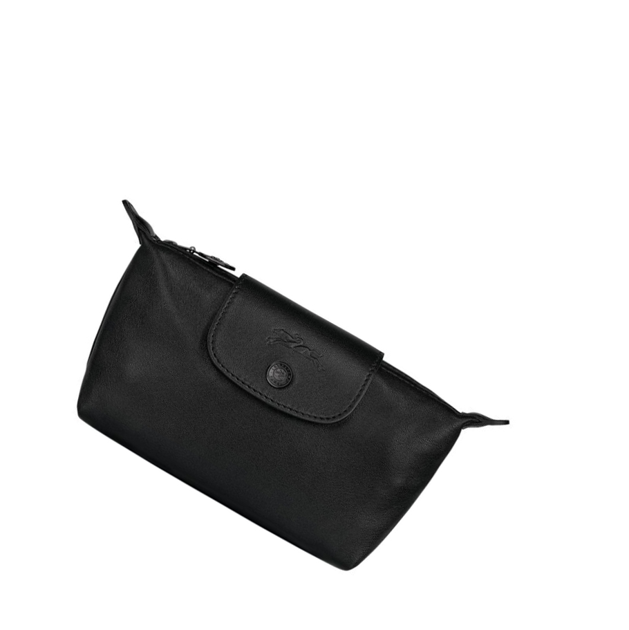Bolso Pequeño Longchamp Le Pliage Cuir Mujer Negras | ES-TDZQ251