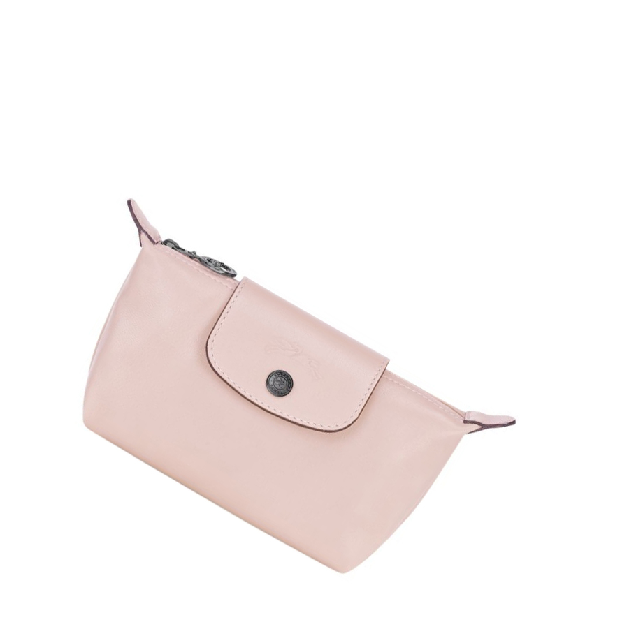Bolso Pequeño Longchamp Le Pliage Cuir Mujer Rosas | ES-VBID451