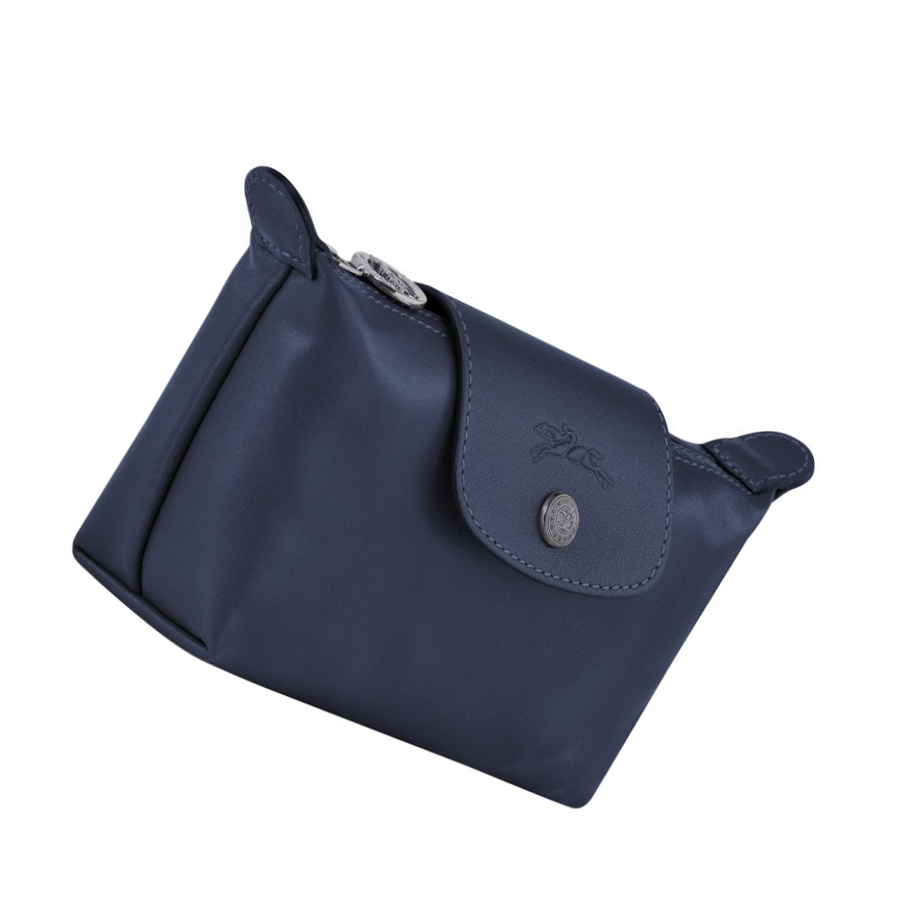 Bolso Pequeño Longchamp Le Pliage Cuir Mujer Azul Marino | ES-VEIN412