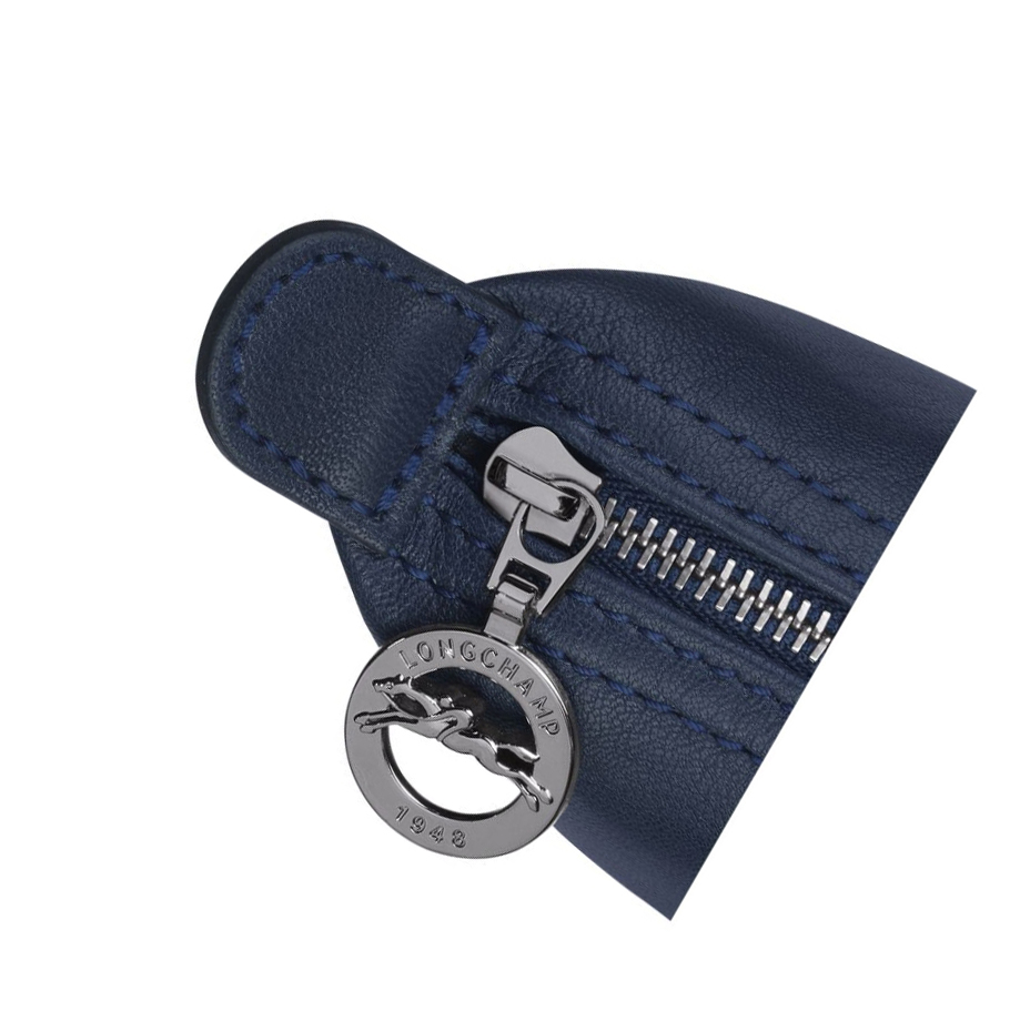 Bolso Pequeño Longchamp Le Pliage Cuir Mujer Azul Marino | ES-VEIN412