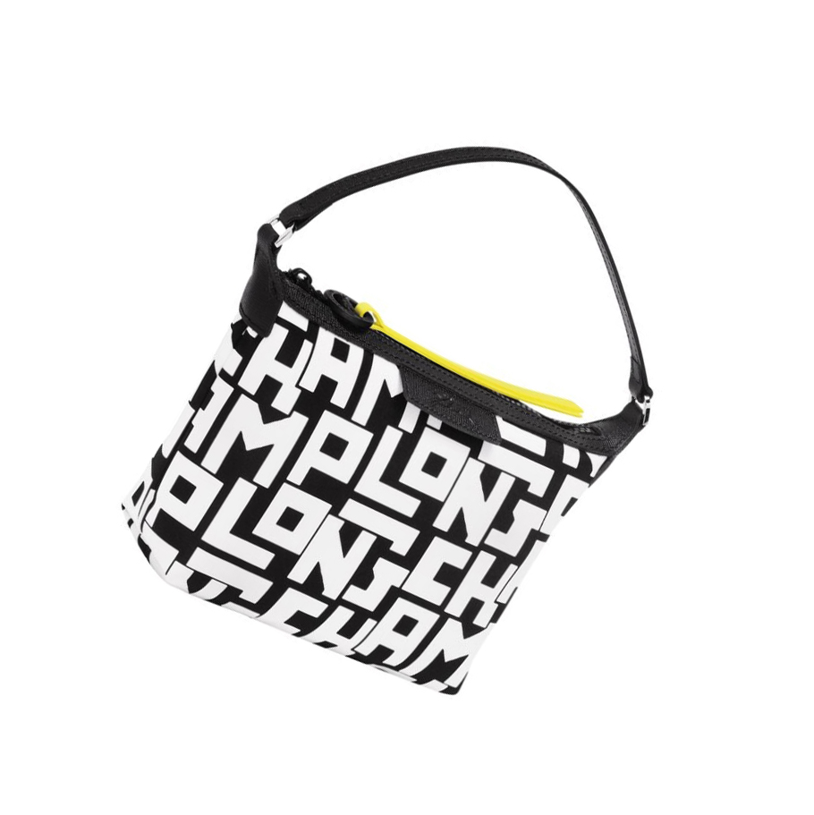Bolso Pequeño Longchamp Le Pliage Lgp Mujer Negras Blancas | ES-RSUC402