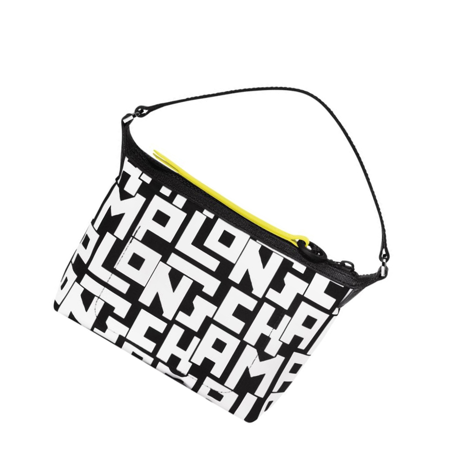 Bolso Pequeño Longchamp Le Pliage Lgp Mujer Negras Blancas | ES-RSUC402