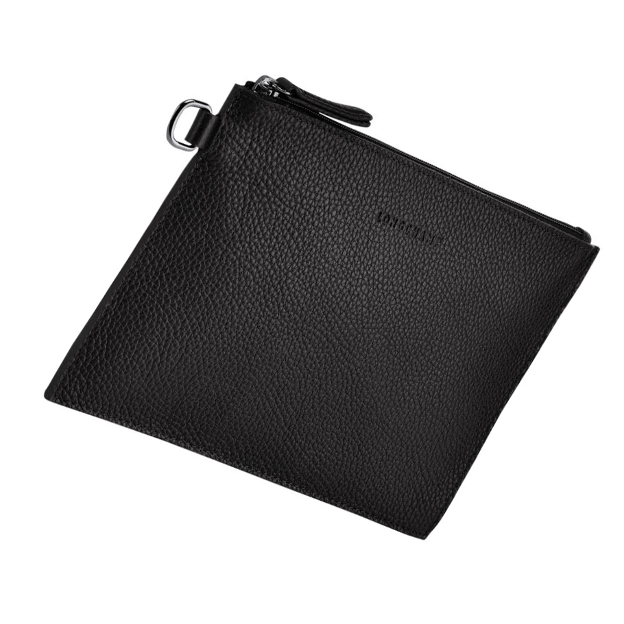 Bolso Pequeño Longchamp Roseau Essential Mujer Negras | ES-APGK152