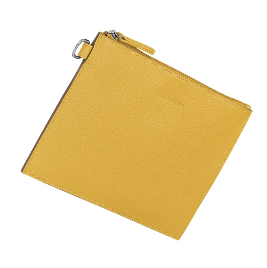 Bolso Pequeño Longchamp Roseau Essential Mujer Amarillo | ES-LPGI829
