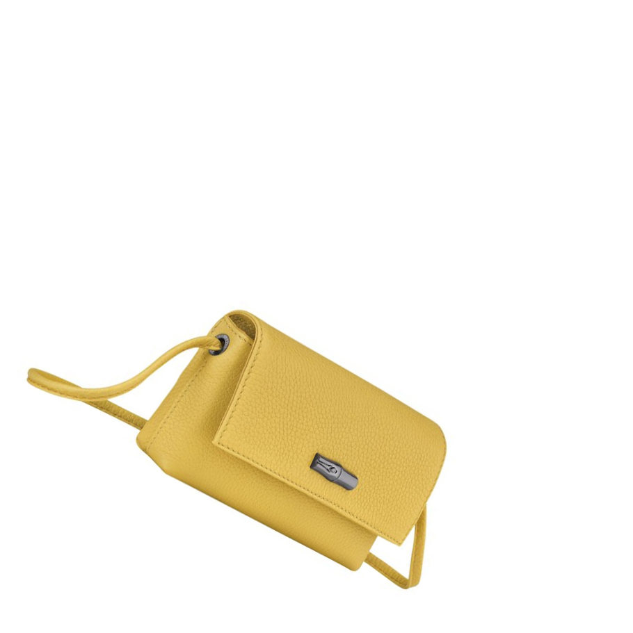 Bolso Pequeño Longchamp Roseau Essential Mujer Amarillo | ES-NKIZ420