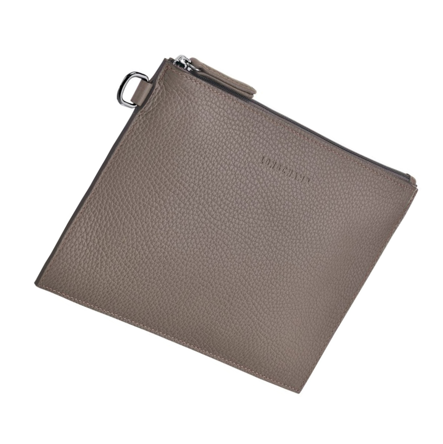 Bolso Pequeño Longchamp Roseau Essential Mujer Gris | ES-WNGD915