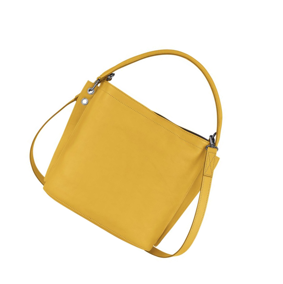 Bolsos Cruzados Longchamp 3D Mujer Amarillo | ES-EUYD346