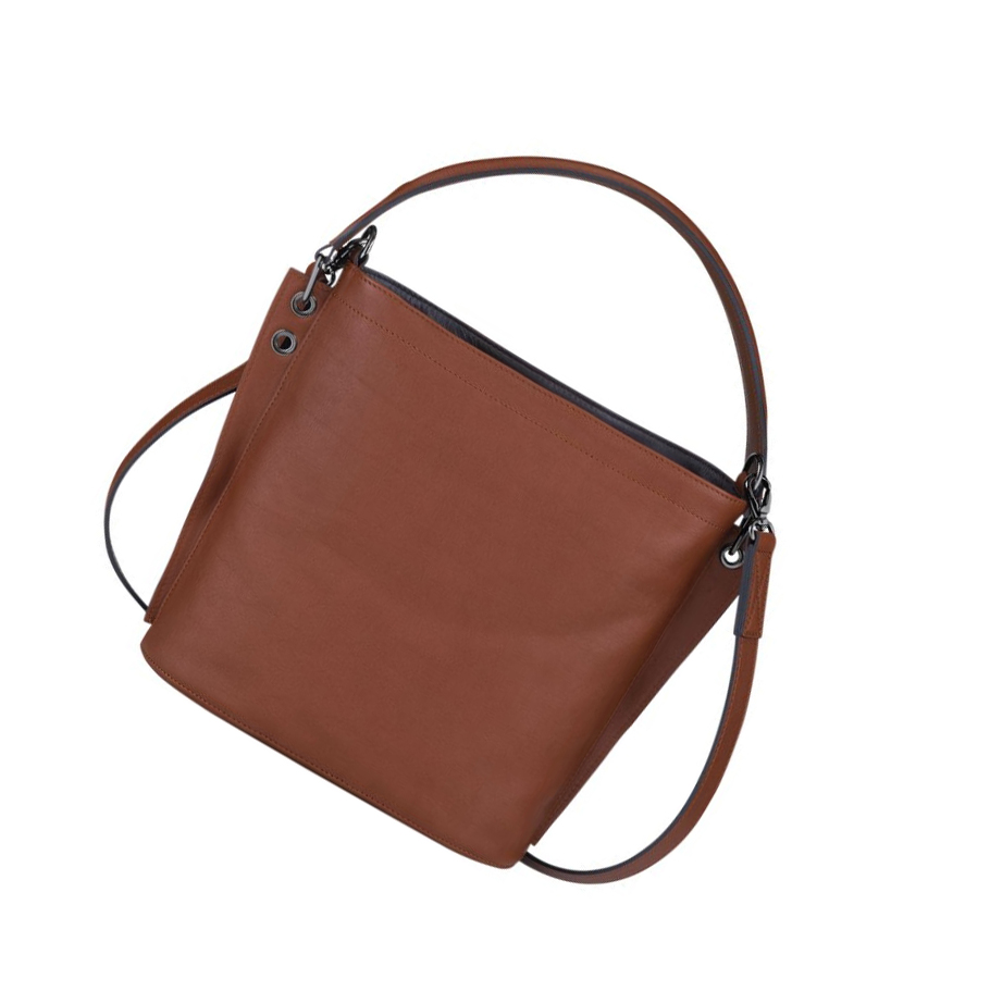 Bolsos Cruzados Longchamp 3D Mujer Marrones | ES-BLGQ379