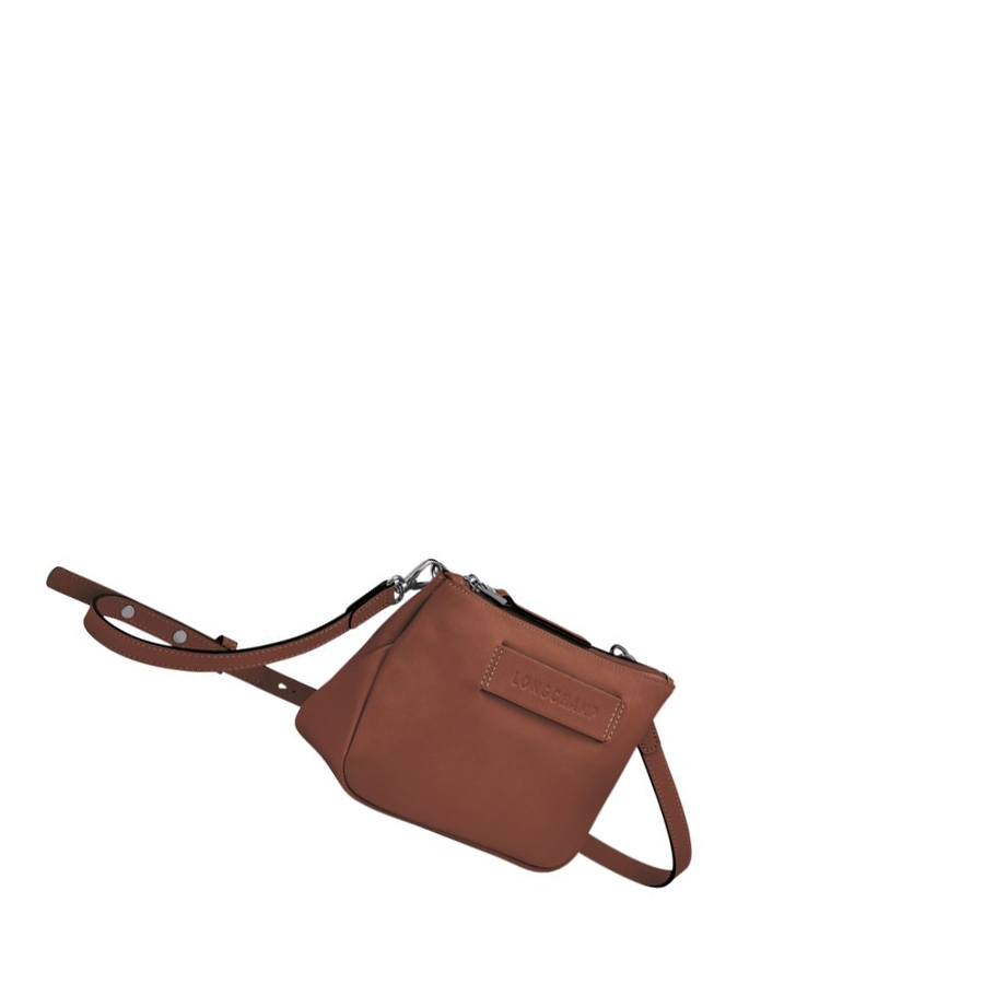 Bolsos Cruzados Longchamp 3D Mujer Marrones | ES-UNBG520