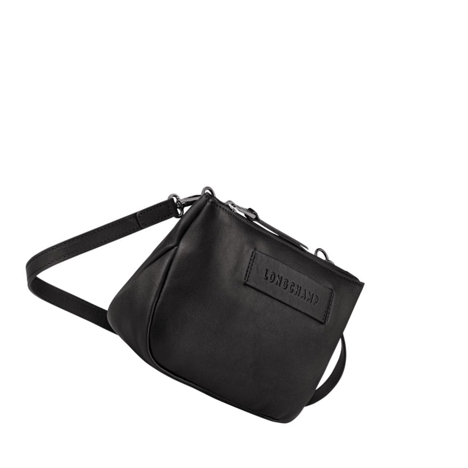 Bolsos Cruzados Longchamp 3D Mujer Negras | ES-SJBG918