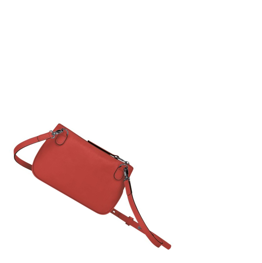 Bolsos Cruzados Longchamp 3D Mujer Rojas | ES-MWIO479