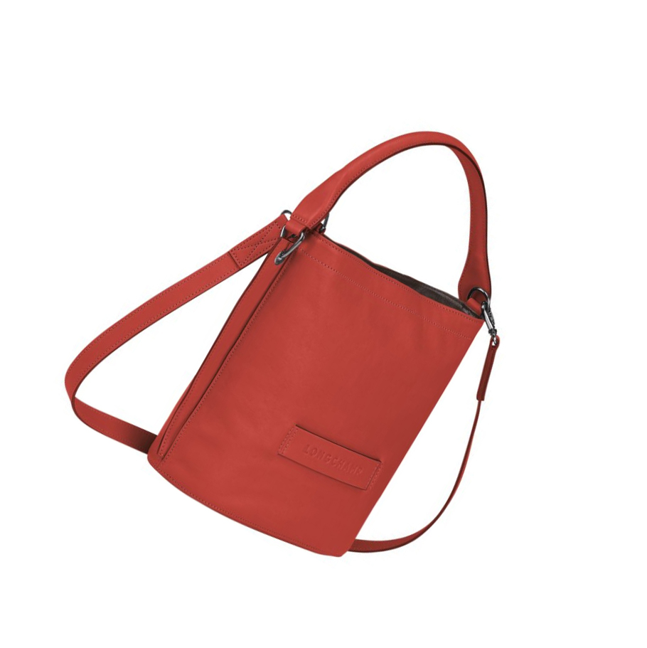 Bolsos Cruzados Longchamp 3D Mujer Rojas | ES-RASG834