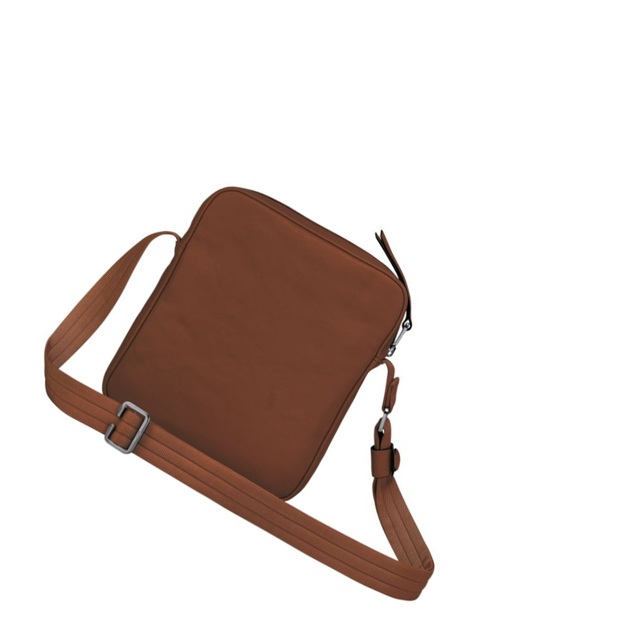 Bolsos Cruzados Longchamp 3D S Hombre Marrones | ES-WDRN280