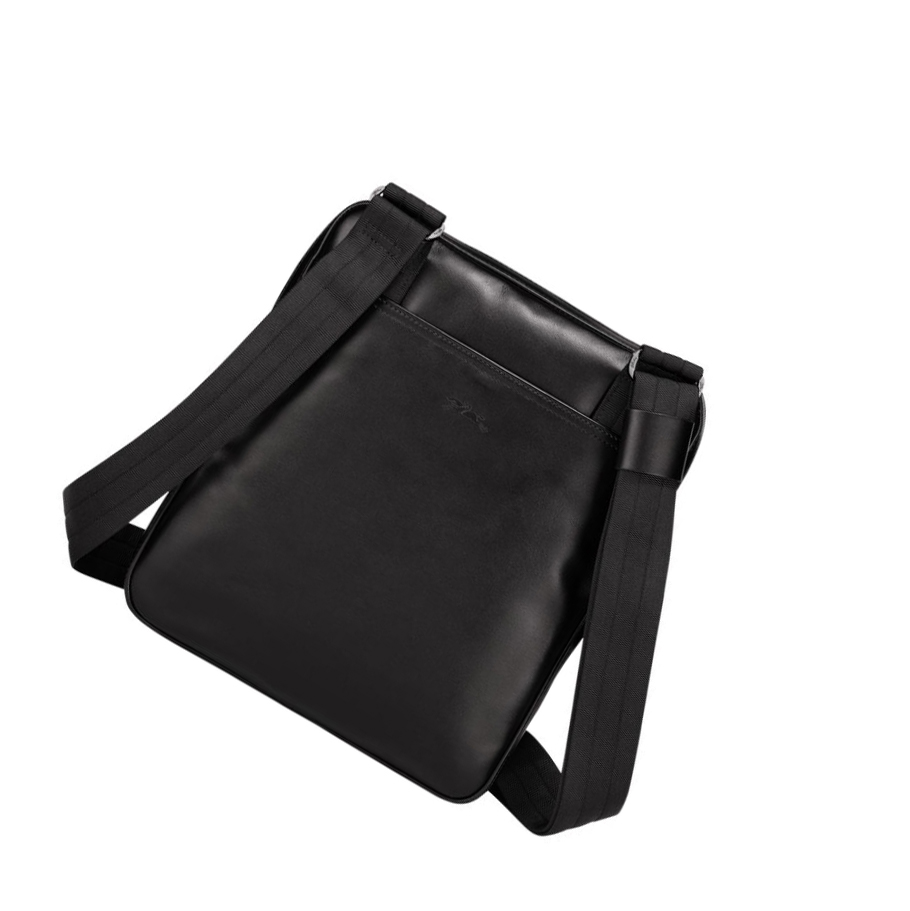 Bolsos Cruzados Longchamp Baxi L Hombre Negras | ES-MIBA295