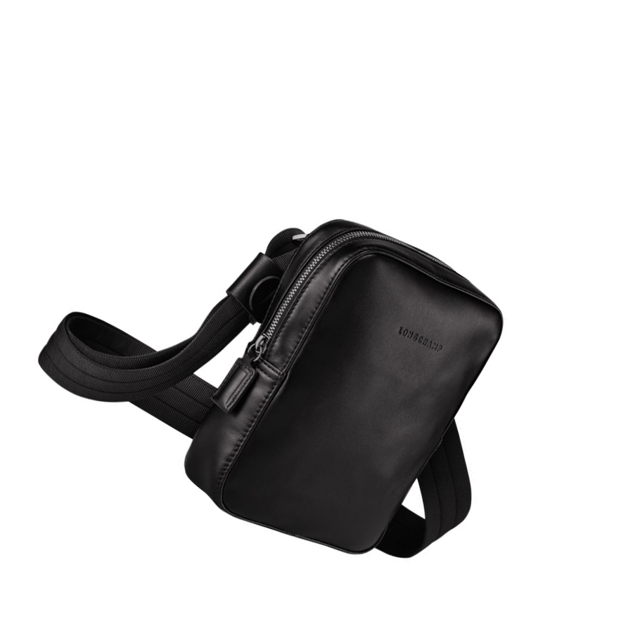 Bolsos Cruzados Longchamp Baxi S Hombre Negras | ES-WSNA426