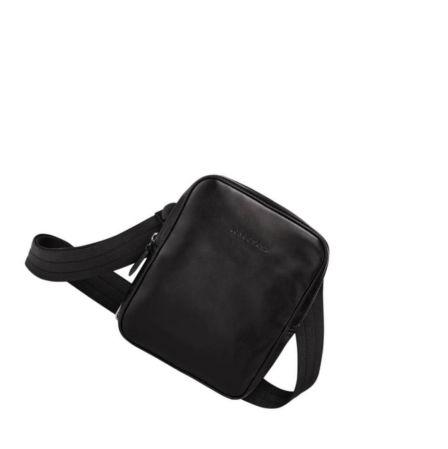 Bolsos Cruzados Longchamp Baxi S Hombre Negras | ES-WSNA426