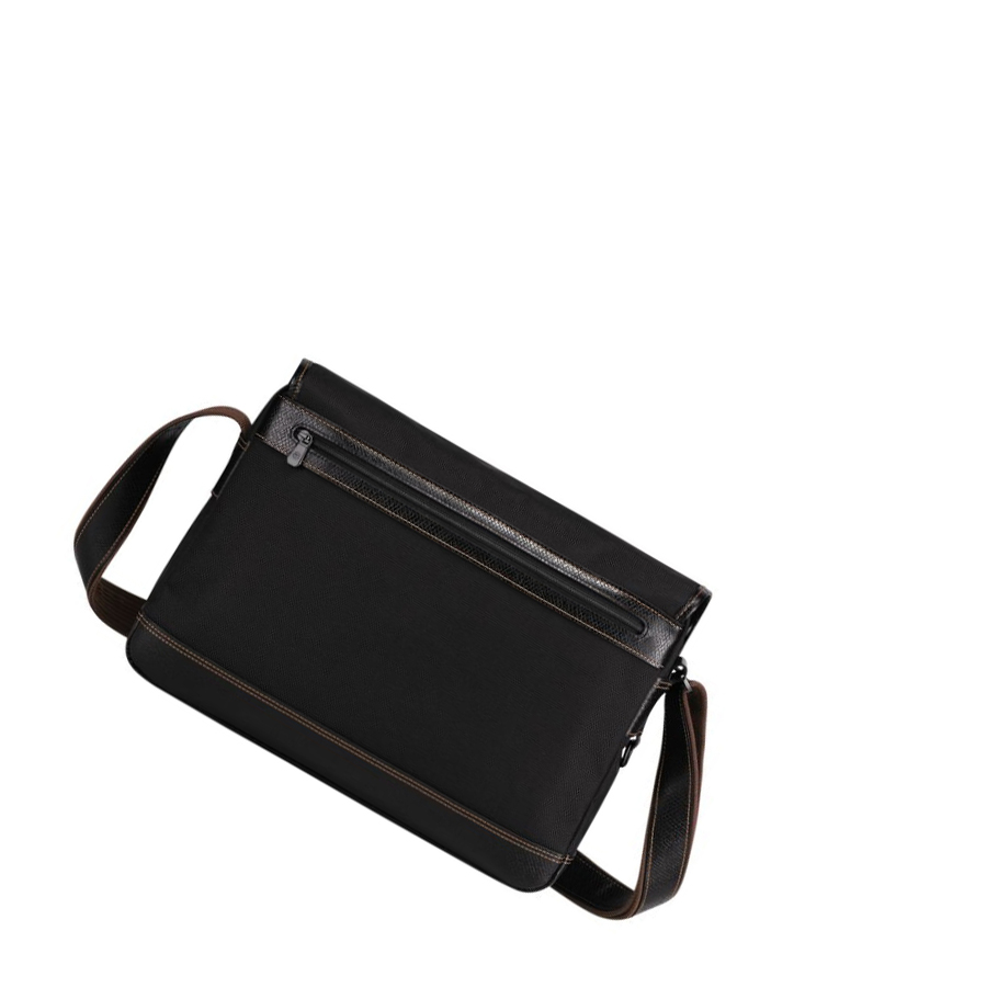 Bolsos Cruzados Longchamp Boxford Hombre Negras | ES-QCVL413