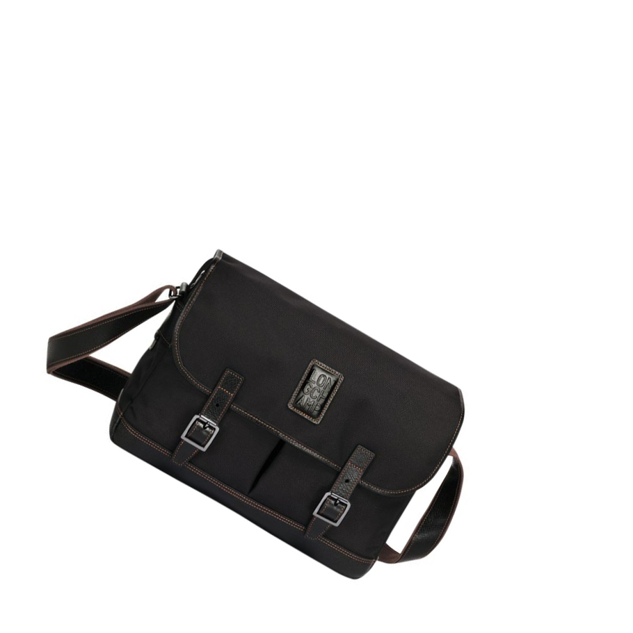 Bolsos Cruzados Longchamp Boxford Hombre Negras | ES-QCVL413