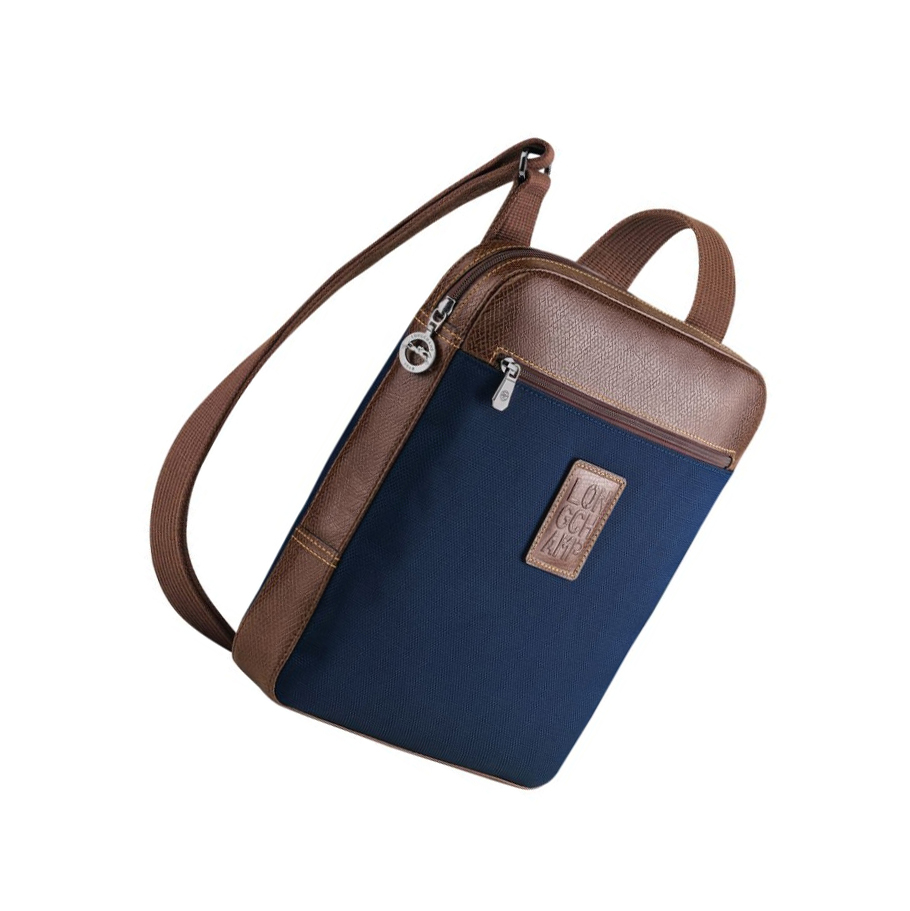 Bolsos Cruzados Longchamp Boxford L Hombre Azul Marino | ES-GXTY624